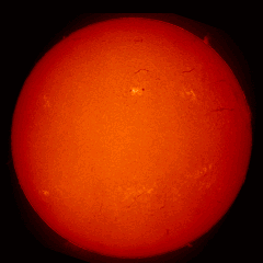 Image of Sun's chromosphere