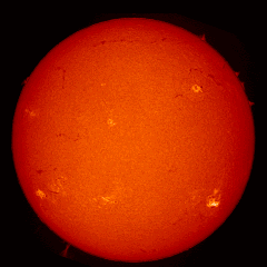 Image of Sun's chromosphere