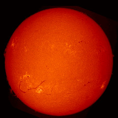 Image of Sun's chromosphere