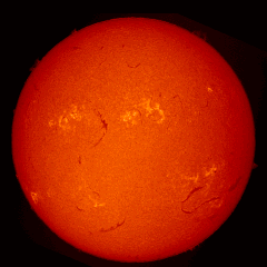 Image of Sun's chromosphere