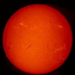 Image of Sun's chromosphere