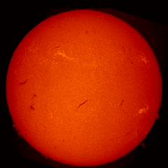 Image of Sun's chromosphere