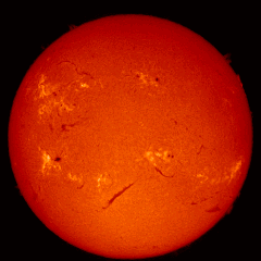 Image of Sun's chromosphere