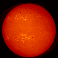 Image of Sun's chromosphere