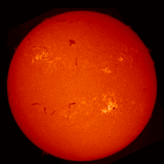 Image of Sun's chromosphere