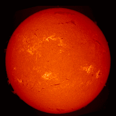 Image of Sun's chromosphere