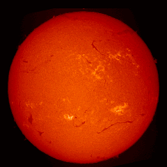 Image of Sun's chromosphere