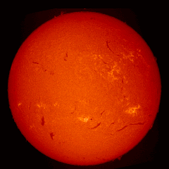 Image of Sun's chromosphere