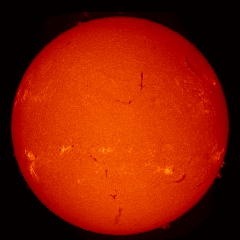 Image of Sun's chromosphere