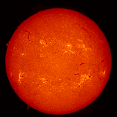 Image of Sun's chromosphere