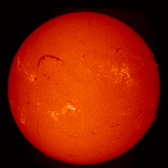 Image of Sun's chromosphere