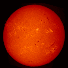 Image of Sun's chromosphere