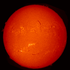 Image of Sun's chromosphere