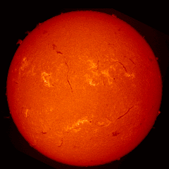 Image of Sun's chromosphere