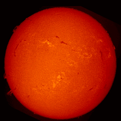 Image of Sun's chromosphere