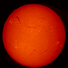 Image of Sun's chromosphere