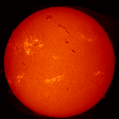 Image of Sun's chromosphere