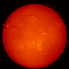 Image of Sun's chromosphere