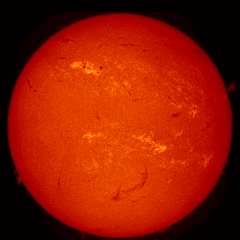 Image of Sun's chromosphere