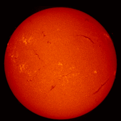 Image of Sun's chromosphere