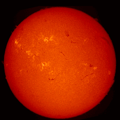 Image of Sun's chromosphere