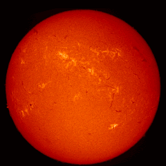 Image of Sun's chromosphere