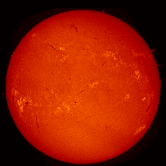 Image of Sun's chromosphere