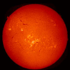 Image of Sun's chromosphere