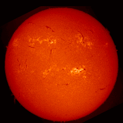 Image of Sun's chromosphere