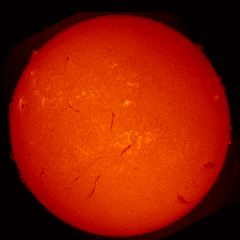 Image of Sun's chromosphere