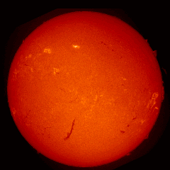 Image of Sun's chromosphere