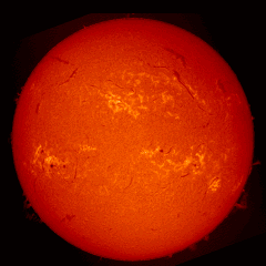 Image of Sun's chromosphere