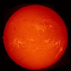 Image of Sun's chromosphere