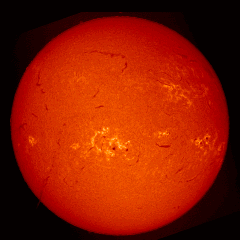 Image of Sun's chromosphere