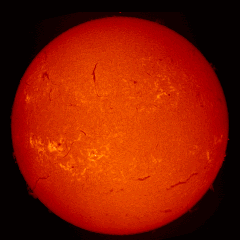 Image of Sun's chromosphere