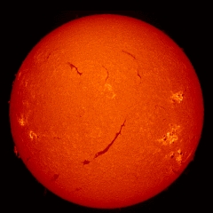 Image of Sun's chromosphere