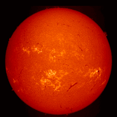 Image of Sun's chromosphere