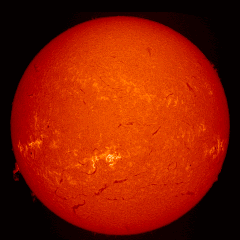 Image of Sun's chromosphere