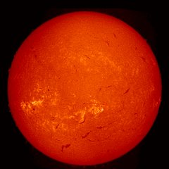 Image of Sun's chromosphere