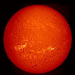 Image of Sun's chromosphere