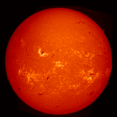 Image of Sun's chromosphere