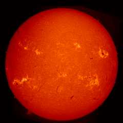 Image of Sun's chromosphere