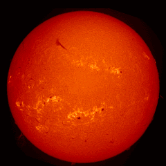 Image of Sun's chromosphere