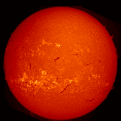 Image of Sun's chromosphere