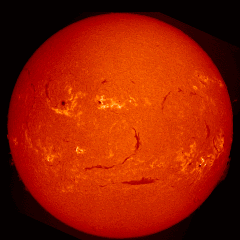 Image of Sun's chromosphere