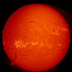 Image of Sun's chromosphere