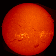 Image of Sun's chromosphere