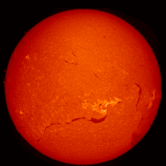 Image of Sun's chromosphere