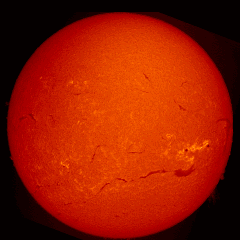 Image of Sun's chromosphere