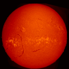 Image of Sun's chromosphere